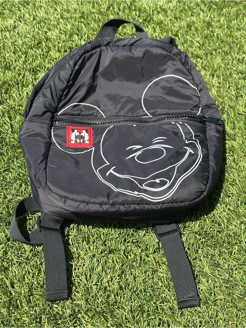 Zara Kids x Disney Mickey Mouse Black Puffer Backpack